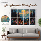 FurnoFlexArt Acoustic Panels Tiles Decorative Room Sound Proof Foam Absorbing - Image 2
