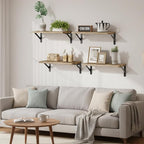 Fixwal Floating Shelves for Wall, Wood Wall Mounted Shelves for Bedroom - Image 2