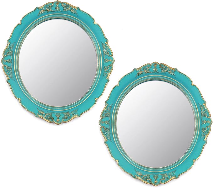 Eaoundm 13.1 x 14.8 inchs Decorative Wall Mirror, Vintage Hanging Mirrors by Eaoundm