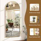 HARRITPURE 56"x21"Full Length Mirror Arch Floor Mirrors - Image 3