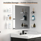 upsimples 6 Pack 6x4 Inches Acrylic Small Shelves, Floating Shelves - Image 5