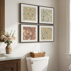 Framed William Morris Wall Art Set of 4, Vintage Botanical Floral Fruit Pattern - Image 2