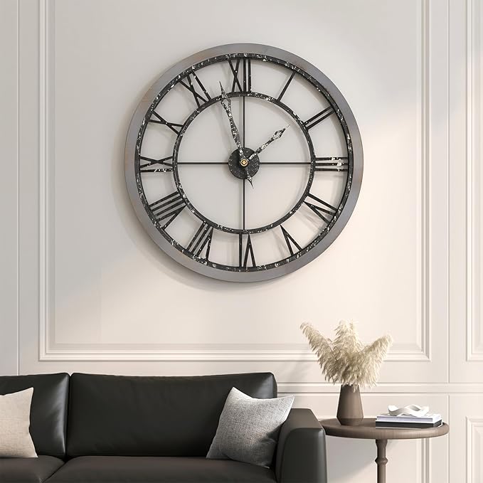 Cuspin 36 Inch Large Farmhouse Wall Clock - Image 3