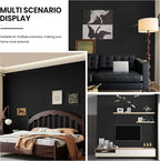 practicalWs Peel and Stick Wallpaper 15.7" x 118" Black Contact Paper - Image 5