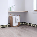Beige Floral Scroll Wallpaper Border 196x4 Inch Peel and Stick Wall Border - Image 4