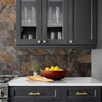 AULIGET 6" x 12" Rust Slate Peel and Stick Backsplash Wall Tiles, PVC Faux - Image 6