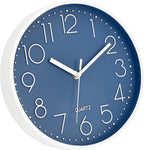 Foxtop 10 Inch Wall Clock Silent Non-Ticking Battery Operated Quartz Round - Image 5