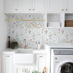 Froluya Floral Peel and Stick Wallpaper Boho Floral Contact Paper 16.9" x - Image 6