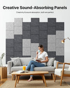 18 Pack Soundproof Wall Panels Self-Adhesive, Square Sound Proof Foam Panels - Image 7