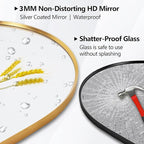 Oval Full Length Mirror, Ultra-Clear Explosion-Proof Dressing Mirror, Simple - Image 4