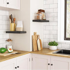 HOOBRO Floating Shelves for Wall, Wall Mounted Shelf Set of 2, 15.7" Hanging - Image 4