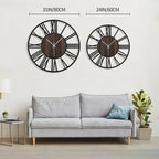 LEIKE Extra Large Wall Clocks, Silent Little Ticking, Battery Operated Vintage - Image 3