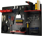 Wall Control Pegboard Organizer 4 ft. Metal Pegboard Standard Tool Storage Kit by Wall+Control