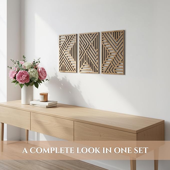 qmmp Modern Wooden Wall Sculptures - Image 2