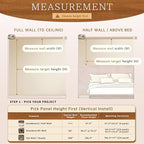 2 Pack Wood Panels for Wall, 106.3" × 11" Wood Slat Acoustic Panels for Wall - Image 5