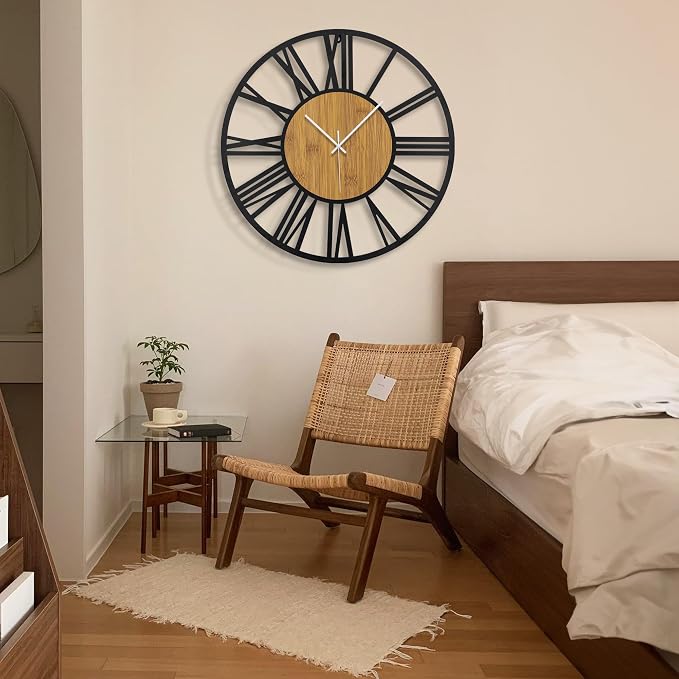 1st owned Wall Clocks for Living Room Decor, Round Silent Little Ticking - Image 6