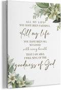 HIWX Christian Wall Decor, All My Life You Have Been Faithful Bible Verse by HIWX
