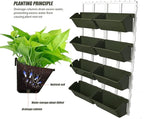 Vertical Garden Wall Planter, 4-Tier Stackable Wall Planter Indoor Outdoor - Image 3