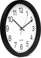 Bernhard Products Black Wall Clock Silent Non Ticking - Image 6