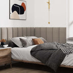 IFNOW Upholstered Wall Mounted Headboard, 3D Soundproof Wall Panels Peel and - Image 4