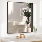 36”x 28” Black Bathroom Mirrors by Dimelax