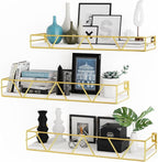 Amaoot Floating Shelves Set of 3, Home Wood Wall Shelf, Farmhouse Shelf by Amoot