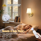 Battery Operated Wall Sconces set of Two, Wireless Wall Sconces - Image 6