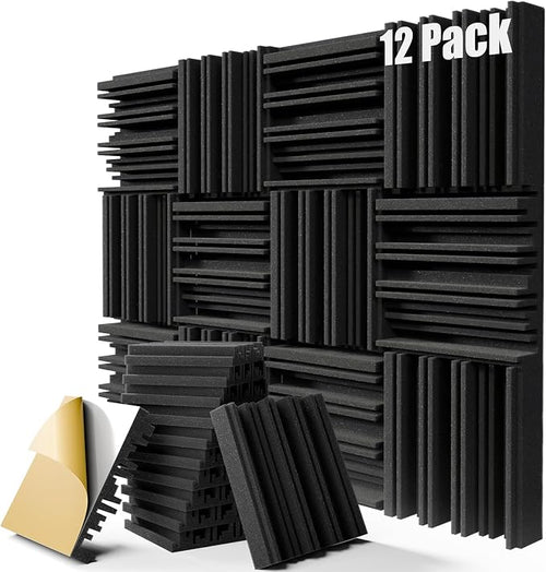 12 Pack Sound Proof Foam Panels by ZELMINE