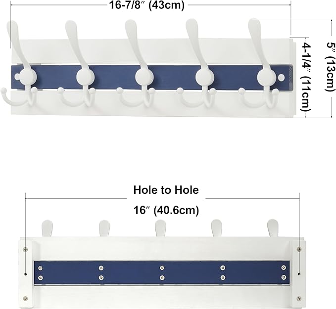 SKOLOO Coastal Wall Mounted Coat Rack - Image 7