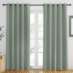 NICETOWN Blackout Sage Green Curtain - Image 2