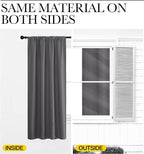 NICETOWN Grey Window Curtains for Bedroom - Image 8