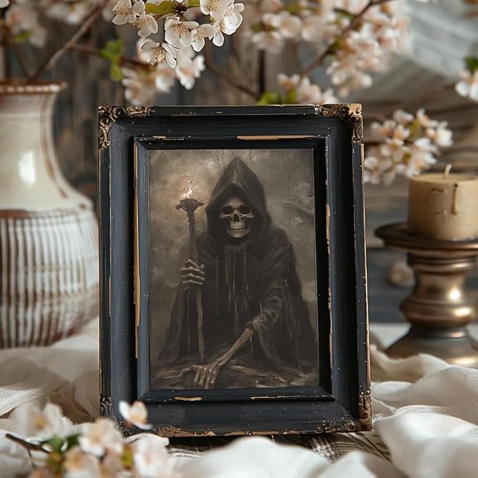 Vodefoad 10Pcs Halloween Wall Art Prints Dark and Moody Halloween Print Set - Image 7