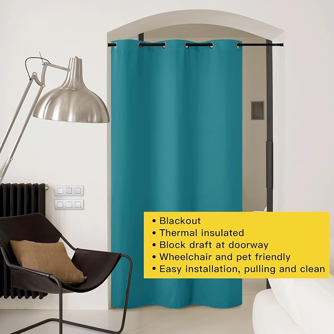 NICETOWN Door Screen Cover for Air Conditioner Room, Insulated Faux Accordion - Image 8