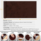 VEELIKE Self Adhesive Velvet Flock Contact Paper Liner - Image 6