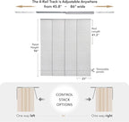 GoDear Design Adjustable Sliding Panel Track Blinds, Vertical Blinds, Room - Image 5