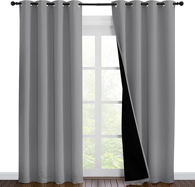 NICETOWN Full Shade Curtain Panels, Pair of Energy Smart & Noise Blocking Out by NICETOWN