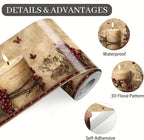 Rustic Farmhouse Wallpaper Border Peel and Stick 196x4 Inch Removable Wall - Image 8