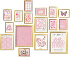 ANERZA 16 PCS Pink Wall Art Decor, Matisse Gallery Wall Prints by ANERZA