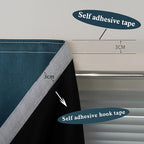 AJAZZ self Adhesive Portable 100% Blackout Curtains Simple and Easy to - Image 4