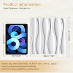 Heikki 30 Pack 3D Wall Panel for Interior Wall Décor, PVC Flower Textured Wall - Image 4