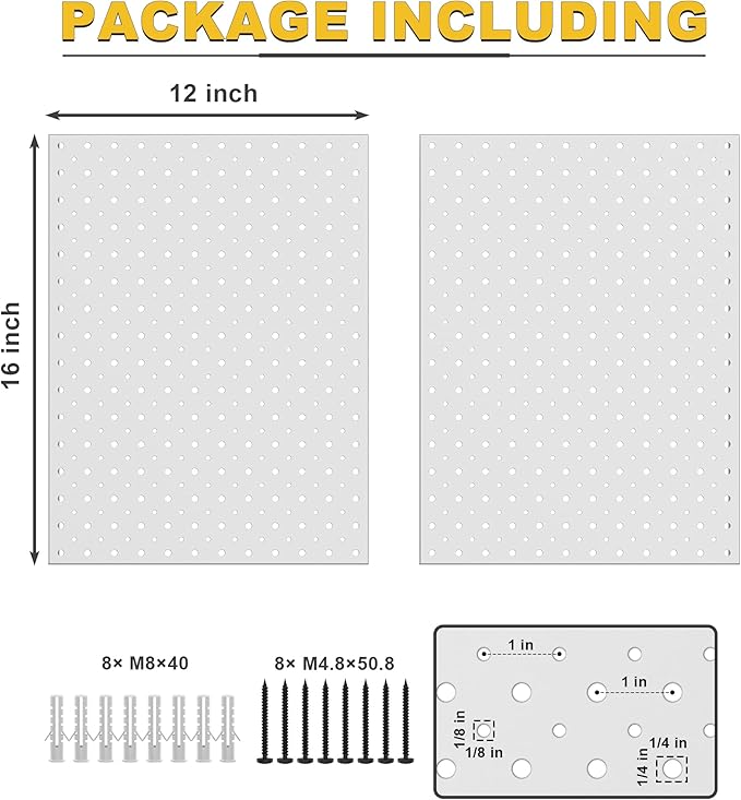 Ultrawall Metal Pegboard Panels, Pegboard Wall Organizer, Peg Boards - Image 2