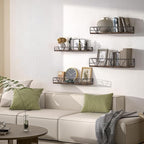 Amaoot Floating Shelves Set of 4, Home Wood Wall Shelf, Farmhouse Shelf - Image 2