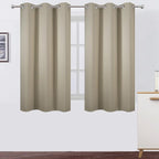 LEMOMO Beige Blackout Curtains 34 x 54 Inch Length/Set of 2 Curtain by Lemomo