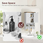 MAHANCRIS Bathroom Wall Cabinet, Farmhouse Medicine Cabinet - Image 8