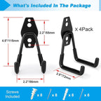 4 Pack Garage Hooks Heavy Duty - Image 2
