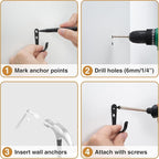 20Pcs Wall Hooks for Bathroom, and Garage - Image 8