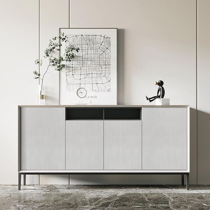 Heroad Peel and Stick Wallpaper Wood Contact Paper Wood Wallpaper Light Grey - Image 3