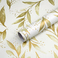 Livebor Leaf Peel and Stick Wallpaper Olive Leaf Contact Paper17.7in x 196.8in by LiveborDirectWallpaper
