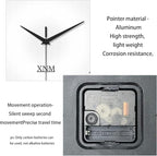 XNM Large White Glass Clocks Battery Operated 20 Inch Modern Minimalist Wall - Image 7