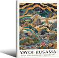 Yayoi Kusama Framed Wall Art Vintage Japanese Poster 11X14 in Abstract Buddha by Heltrappe